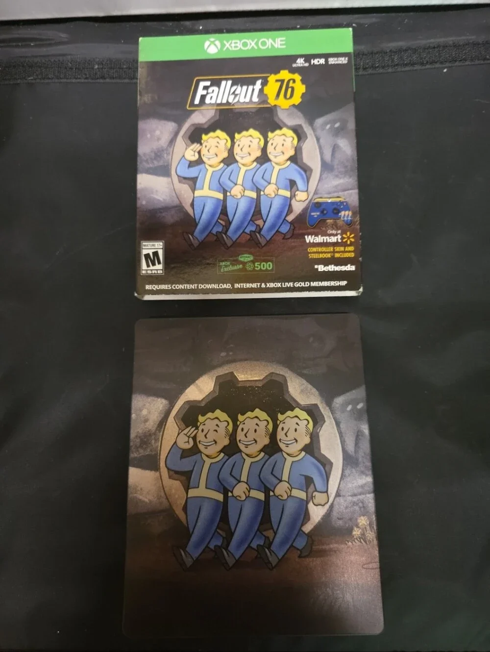 Xbox One Fallout 76 Steelbook Edition Disc Controller Skin 2018 - Picture 4 of 10